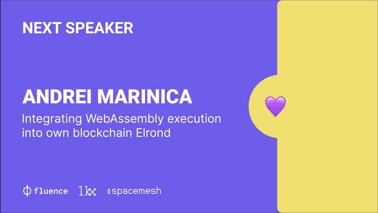 Wasm in Web3 Workshop - Andrei Marinica - Introducing WebAssembly execution into Elrond blockchain